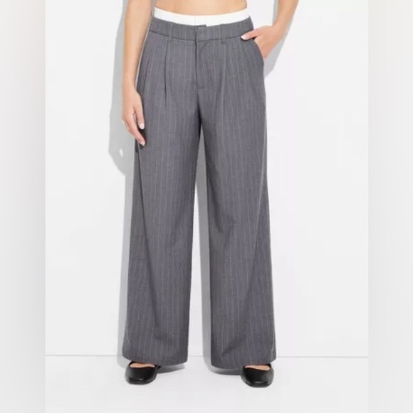 wild fable Pants - NEW High-Rise Wide‎ Leg Boxer Trousers - Wild Fable